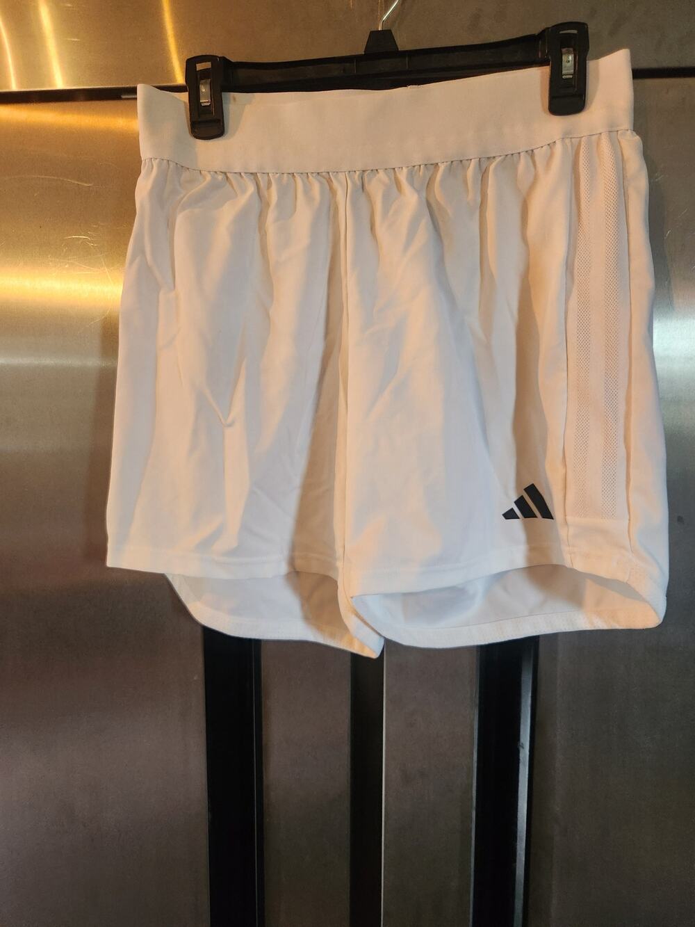 Adidas Women's Athletic Running Shorts Cream Size M Lined Pull-On